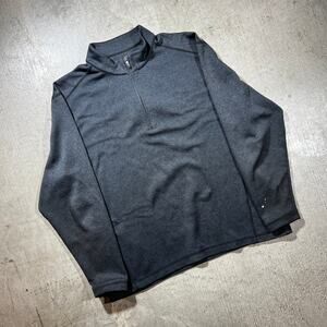 Pebble Beach Performance 1/4 Zip Charcoal Gray Medium